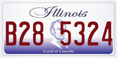 IL license plate B285324