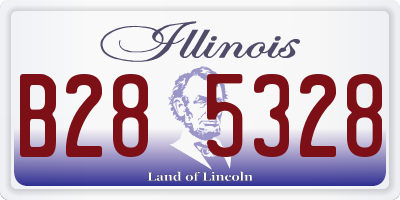 IL license plate B285328