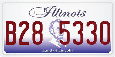 IL license plate B285330