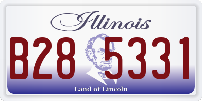 IL license plate B285331