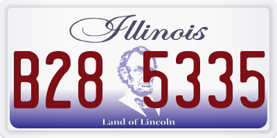 IL license plate B285335