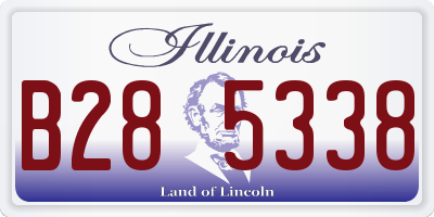 IL license plate B285338