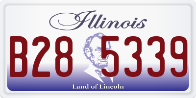 IL license plate B285339
