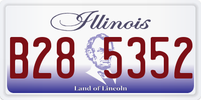 IL license plate B285352