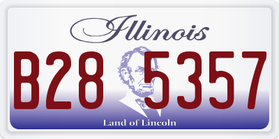 IL license plate B285357