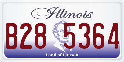 IL license plate B285364