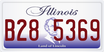 IL license plate B285369