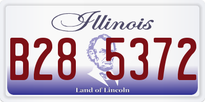 IL license plate B285372