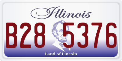 IL license plate B285376