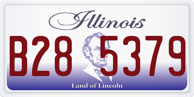 IL license plate B285379