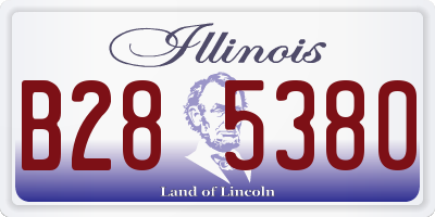 IL license plate B285380