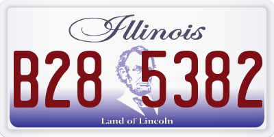 IL license plate B285382