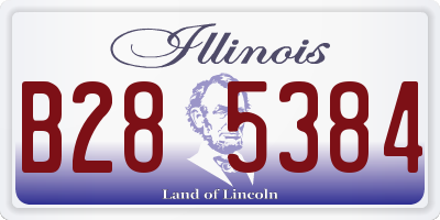 IL license plate B285384