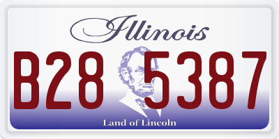 IL license plate B285387