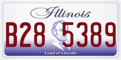 IL license plate B285389