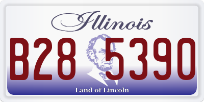 IL license plate B285390