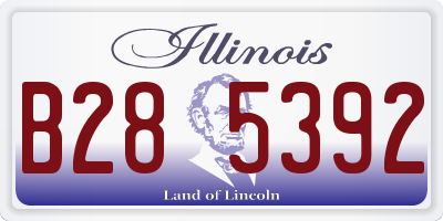 IL license plate B285392