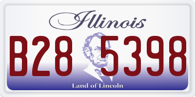 IL license plate B285398
