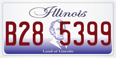 IL license plate B285399