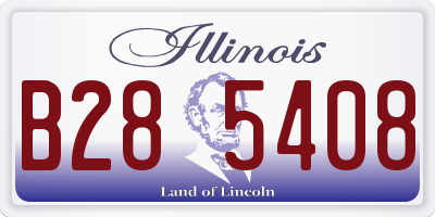 IL license plate B285408