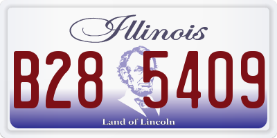 IL license plate B285409