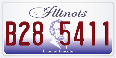 IL license plate B285411