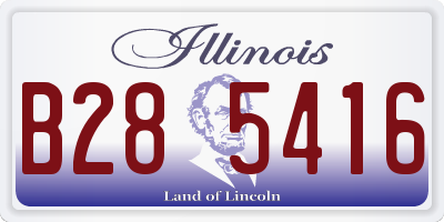 IL license plate B285416