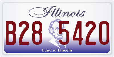 IL license plate B285420