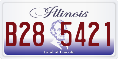 IL license plate B285421