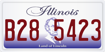 IL license plate B285423