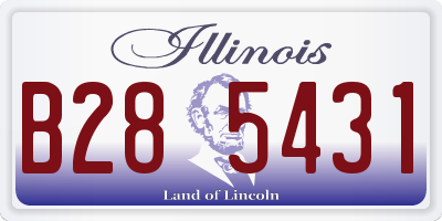 IL license plate B285431