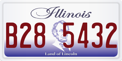 IL license plate B285432
