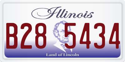 IL license plate B285434