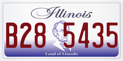 IL license plate B285435