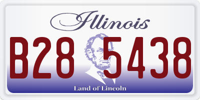 IL license plate B285438
