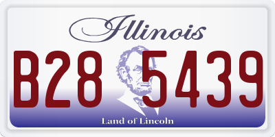 IL license plate B285439