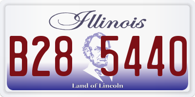 IL license plate B285440