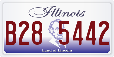 IL license plate B285442