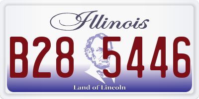 IL license plate B285446