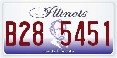IL license plate B285451