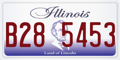 IL license plate B285453