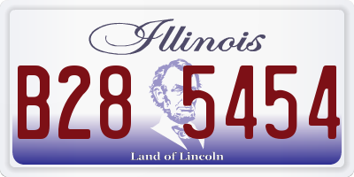 IL license plate B285454