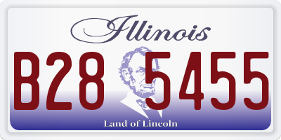 IL license plate B285455