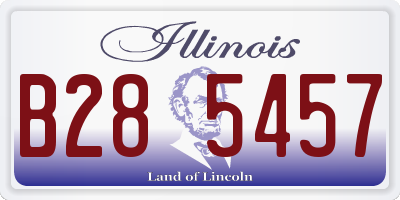 IL license plate B285457