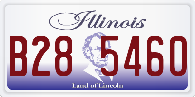 IL license plate B285460