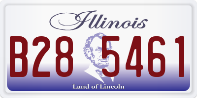 IL license plate B285461