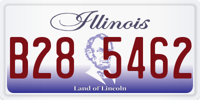 IL license plate B285462