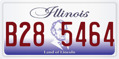 IL license plate B285464