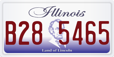IL license plate B285465