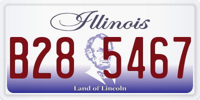 IL license plate B285467